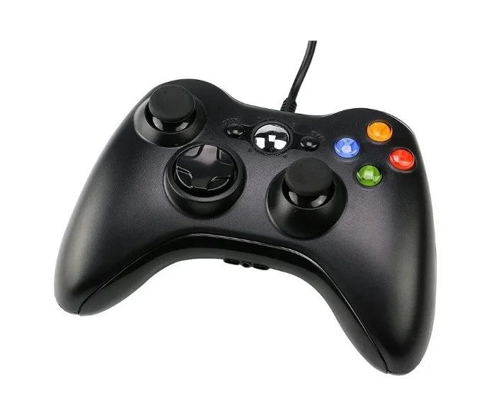 Controle De Xbox 360 Com Fio Para Video Game e PC/ Fat E Pc Joystick