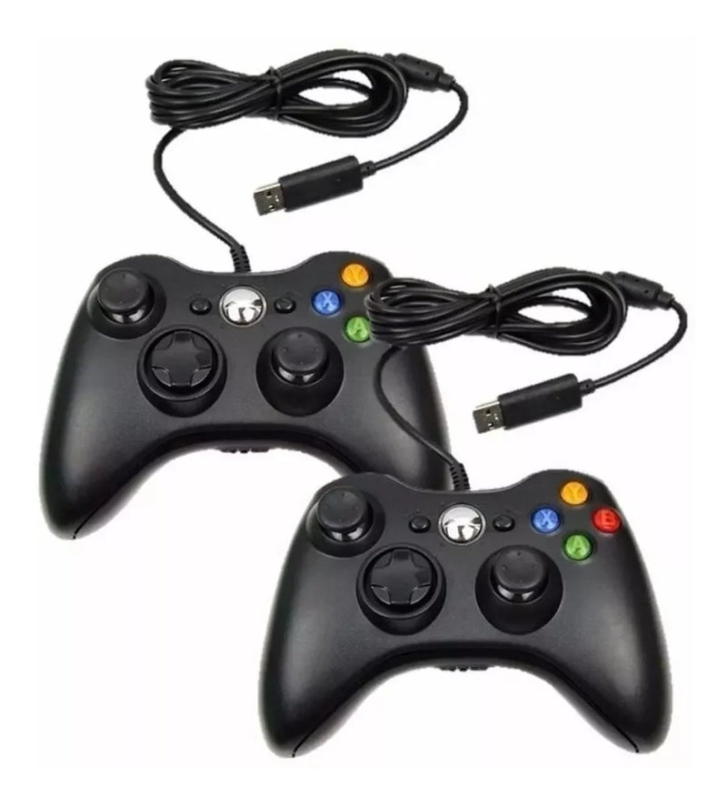 Controle De Xbox 360 Com Fio Para Video Game e PC/ Fat E Pc Joystick