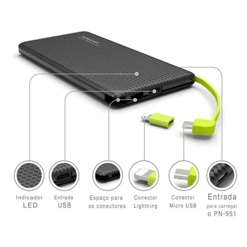 Carregador Portátil 10000mah Universal