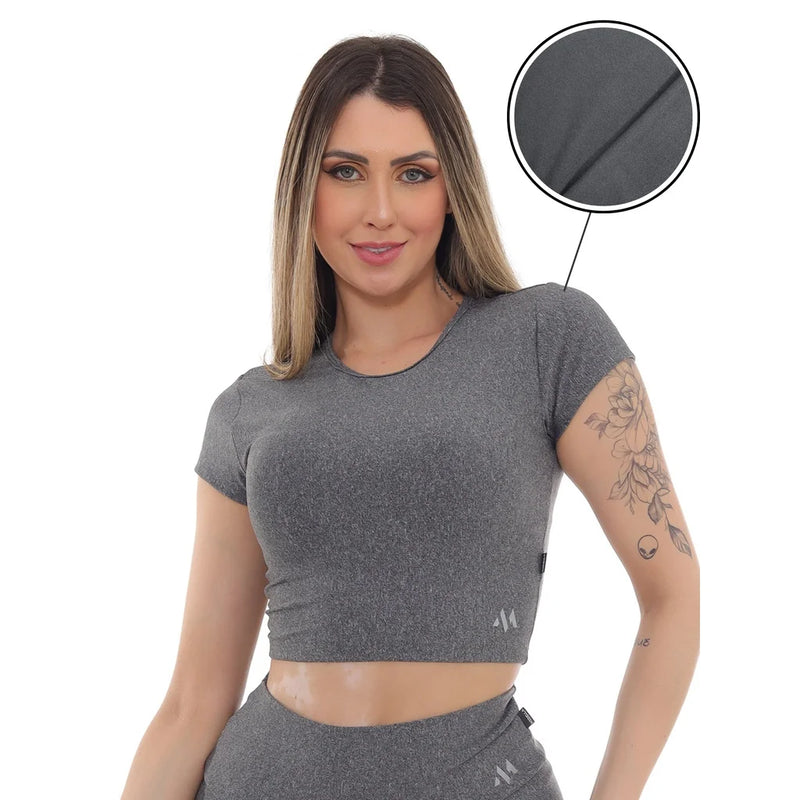 Cropped FELPADO academia fitness