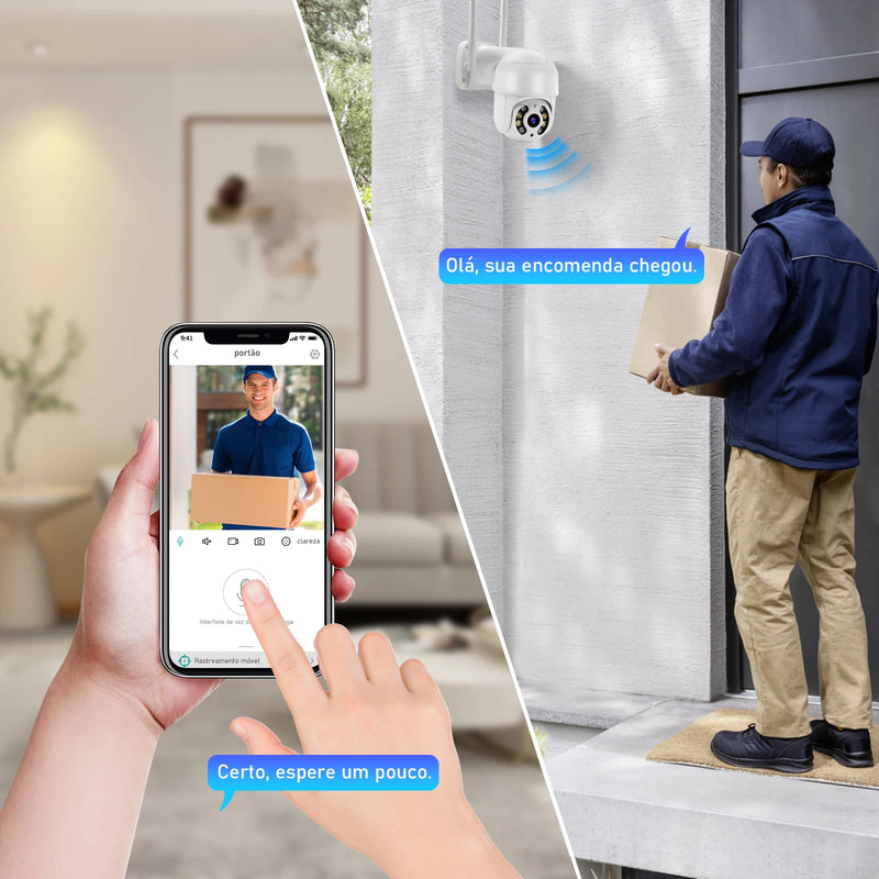 Câmera De Segurança Wifi Full visão Noturna, a prova dágua