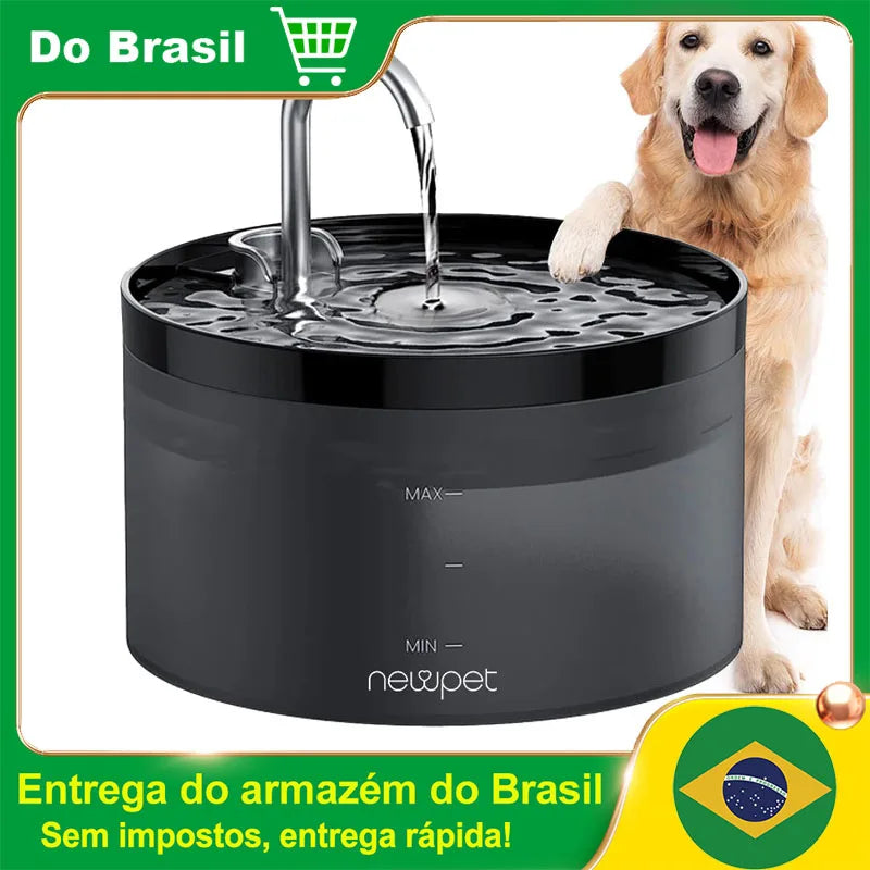 Bebedouro Pet Fonte Agua Filtro Gatos e Cachorro 2L